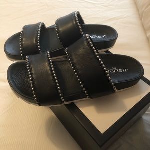J Slides studded sandals
